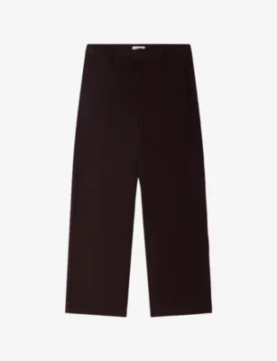SANDRO Barrel-Leg Mid-Rise Denim Jeans