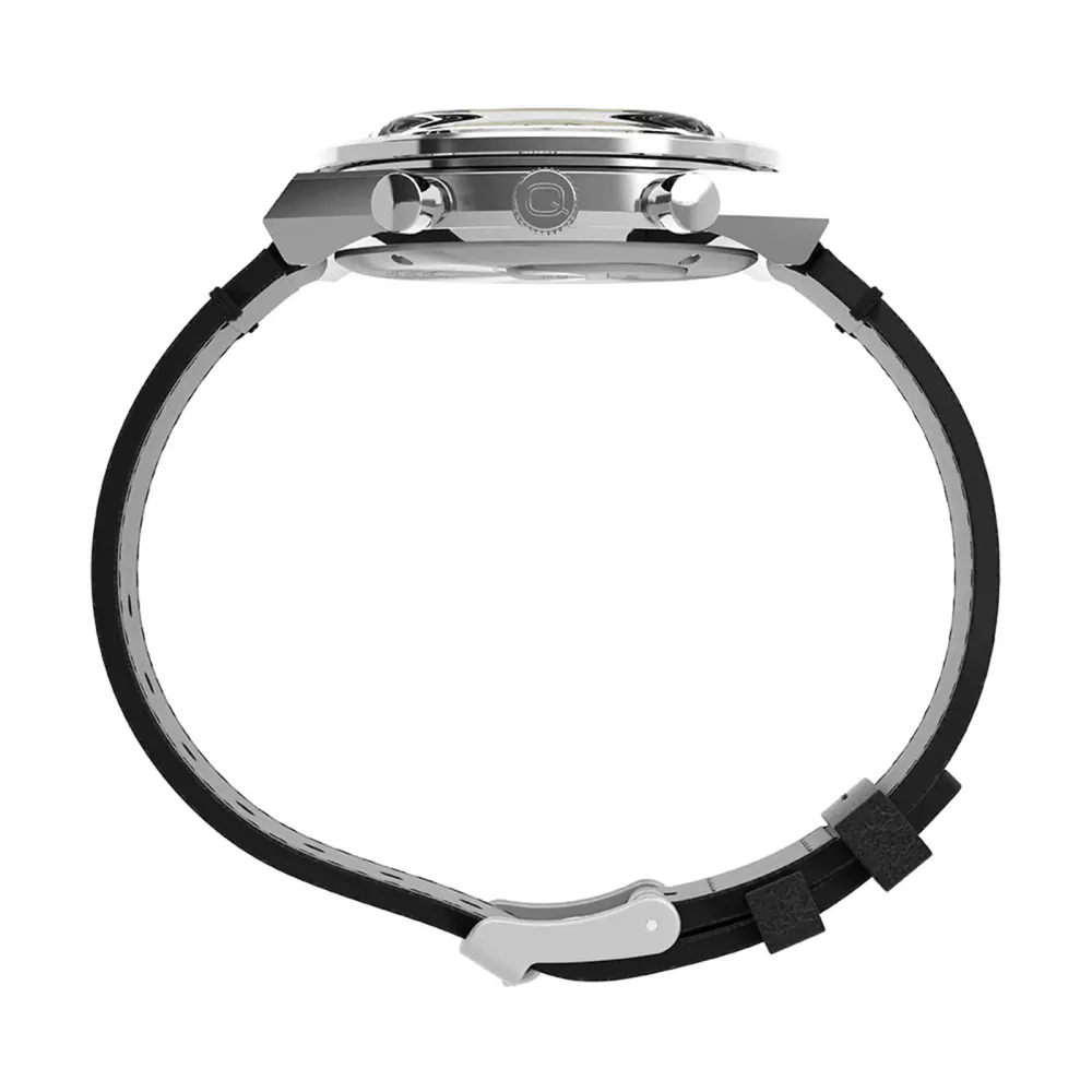 Timex Q Timex Chronograph 40mm Mens Watch Black in Black, additional product view 2
