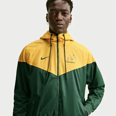 Nike Springboks Nike Windrunner - Gorge Green/University Gold/University Gold in Gorge Green/University Gold/University Gold – Nike men's and unisex