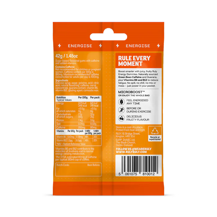 Ruly Energy Gummies Berry Delicious 42g, additional product view 2