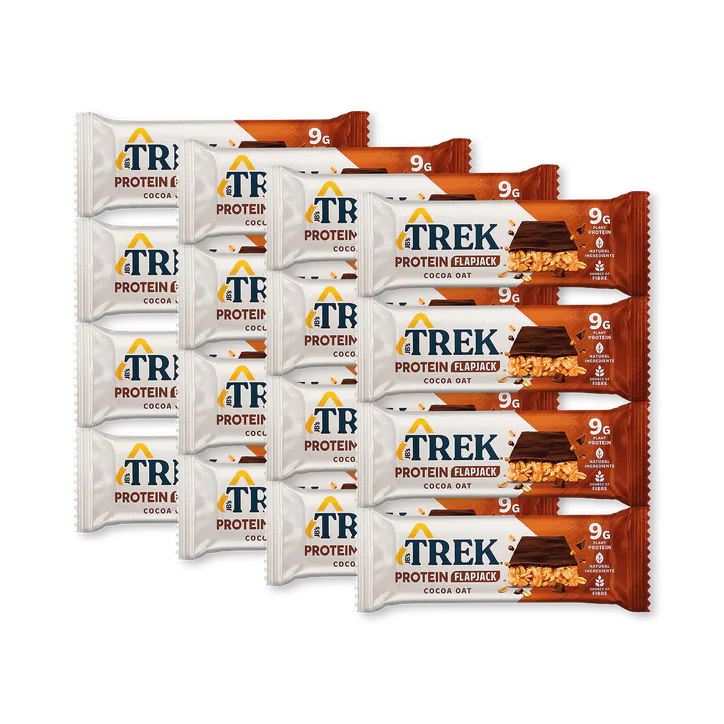 TREK Cocoa Oat Protein Flapjacks 16x 50g