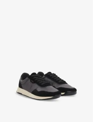 BOSS Brand-Print Woven Low-Top Trainers - EUR 46 / 12 UK MEN detail 3