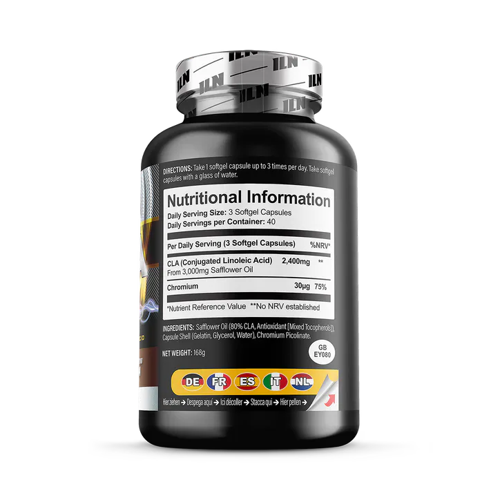 Iron Labs Nutrition CLA Softgels - 3,000mg Providing 2,400mg CLA Per Serving - 120 Softgels, additional product view 2