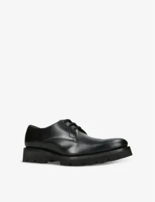 GRENSON Gardener lace-up leather Derby shoes - EUR 40 / 6 UK MEN in BLACK, additional product view 3