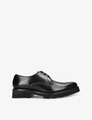 GRENSON Gardener lace-up leather Derby shoes - EUR 40 / 6 UK MEN in BLACK – Mens | Smart shoes | Derby shoes