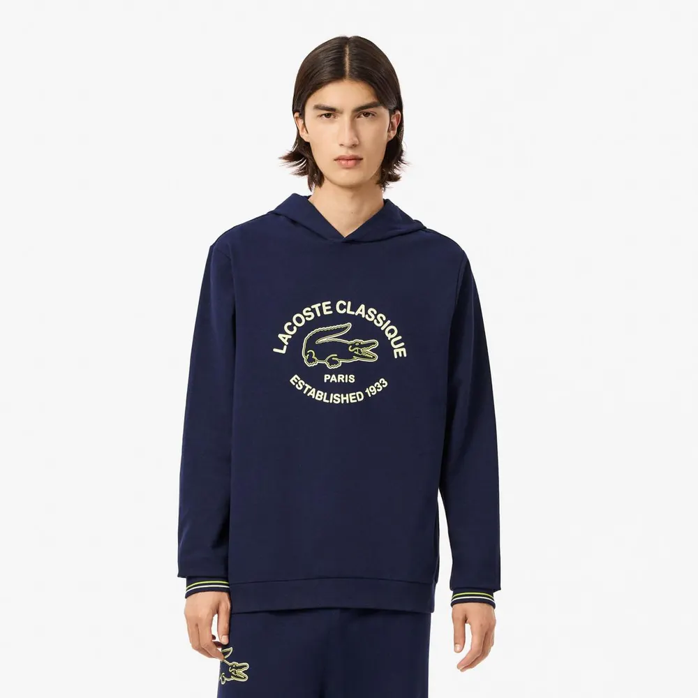 Lacoste Fleece Loungewear Hoodie detail 3