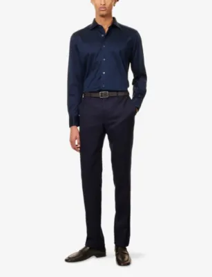 CORNELIANI Regular-Fit Long-Sleeve Cotton Shirt detail 2