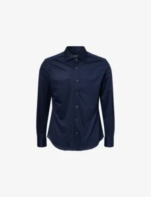 CORNELIANI Regular-Fit Long-Sleeve Cotton Shirt