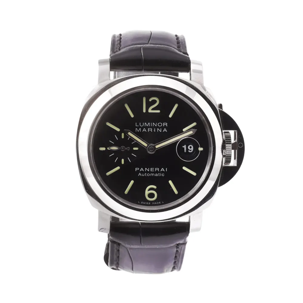 Panerai Luminor Marina PAM00104 — 2012 — Very good in Black Baton – Pre-owned watches