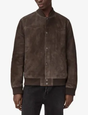 ALLSAINTS Stafford Suede Bomber Jacket detail 3
