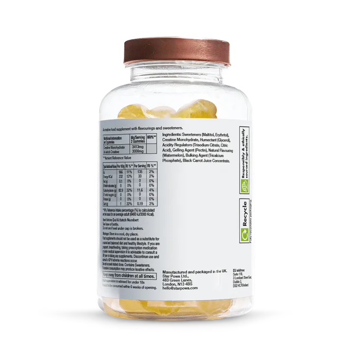 Starpowa Creatine 3000mg Watermelon Flavour 60 Gummies detail 2