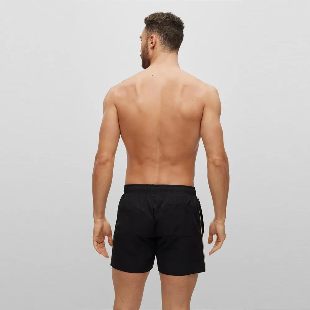 Boss Men's Iconic Quick Drying Twin Slit Pockets Swim Shorts detail 2