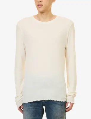 OUR LEGACY Elongated Long-Sleeve Cotton-Blend Top detail 3
