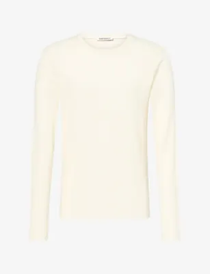 OUR LEGACY Elongated Long-Sleeve Cotton-Blend Top