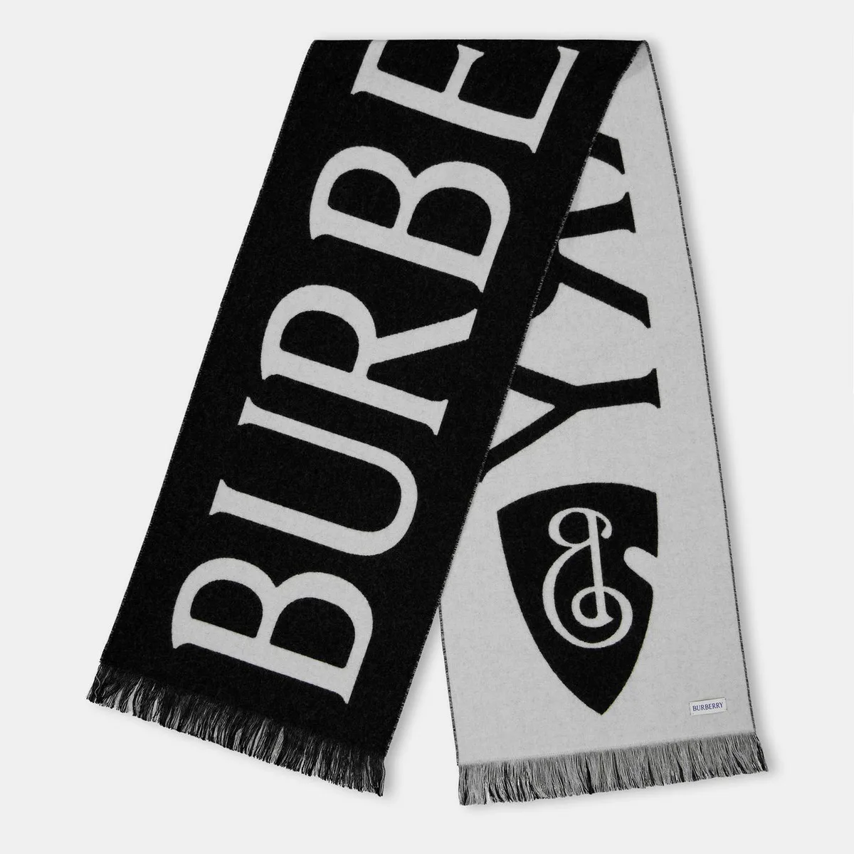 Burberry Football Logo-Intarsia Scarf
