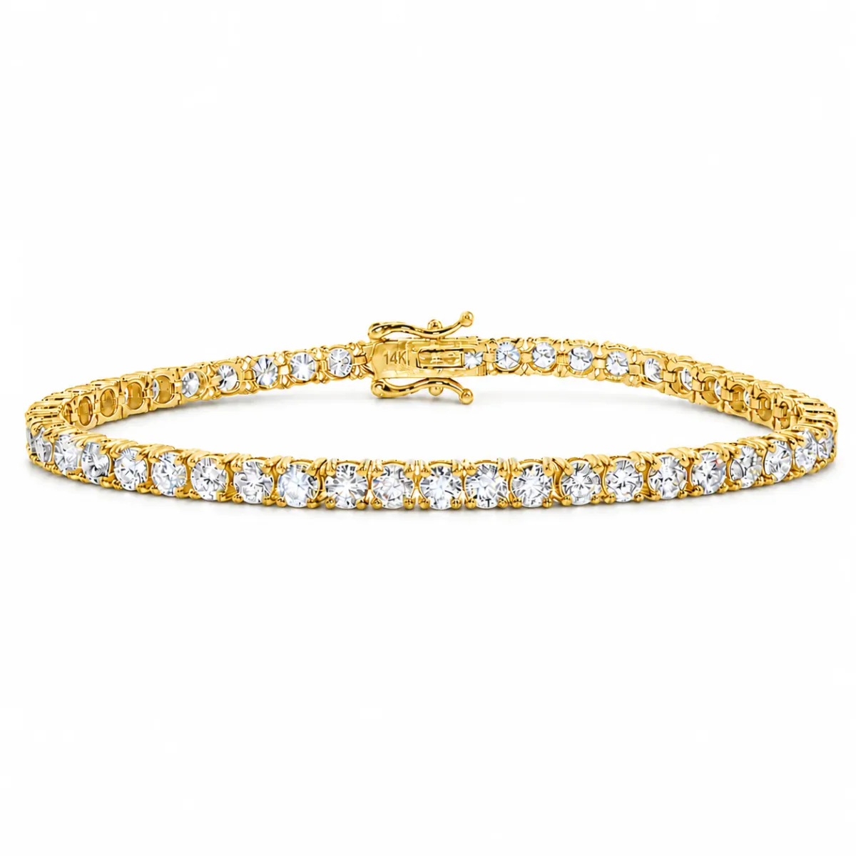 AHMED - MOON JEWELRY 15 Pt Natural Diamond Tennis Bracelet 71693