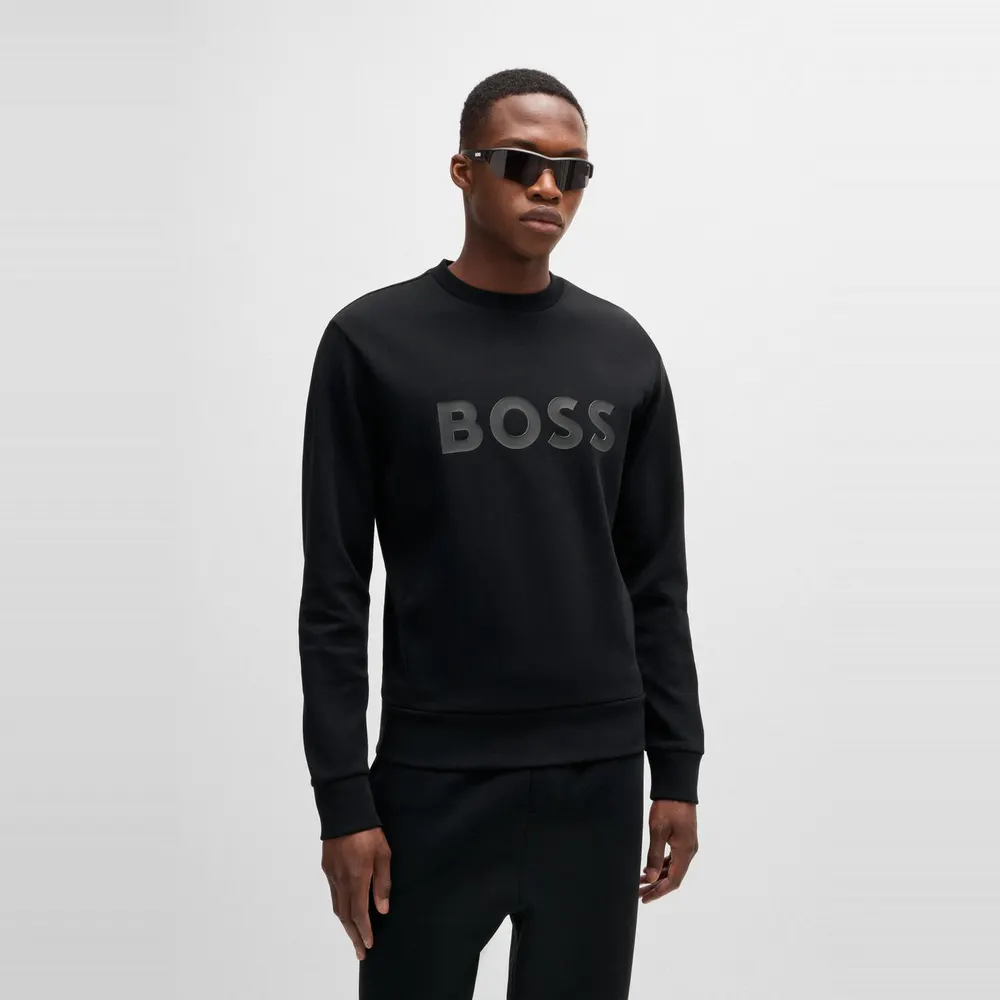 Boss Mens BOSS GREEN Long Sleeve Crew Neck Jumper (Salbo) detail 2