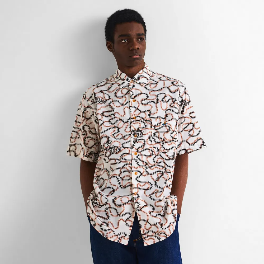 Vivienne Westwood Men's Short Sleeve Bowling Shirt detail 3