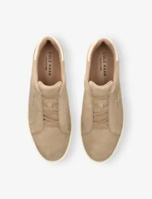 COLE HAAN Grandpro Slip-On Suede Low-Top Trainers - EUR 43.5 / 9.5 UK MEN in BEIGE COMB, additional product view 2