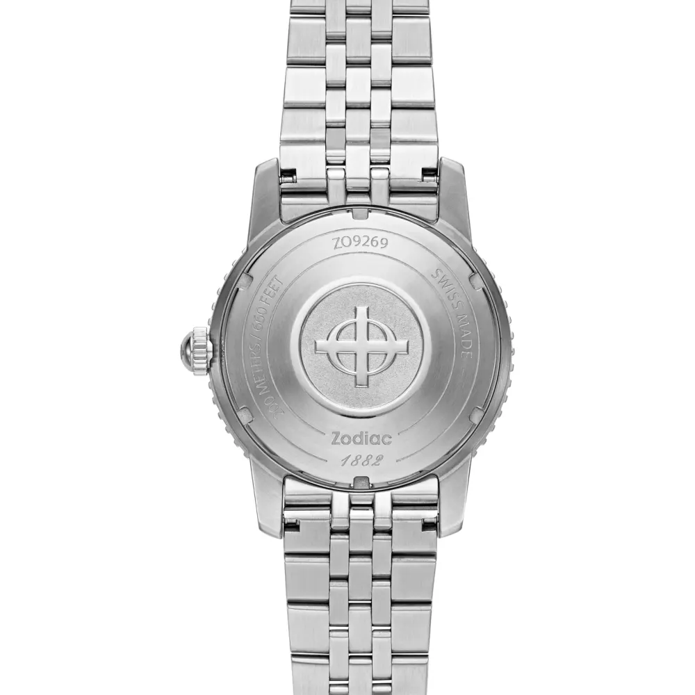 Zodiac Super Sea Wolf Compression Diver Automatic Stainless Steel Watch detail 3