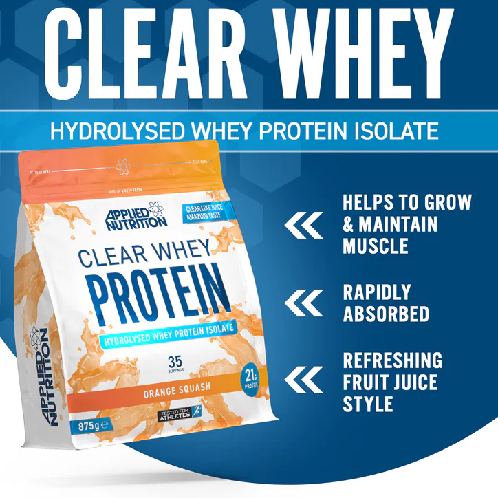 Applied Nutrition Clear Whey Protein Orange Squash 875g detail 3