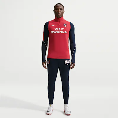 Nike Atlético Madrid Strike Third Men's Nike Dri-FIT Football Knit Pants - Obsidian/Obsidian/White