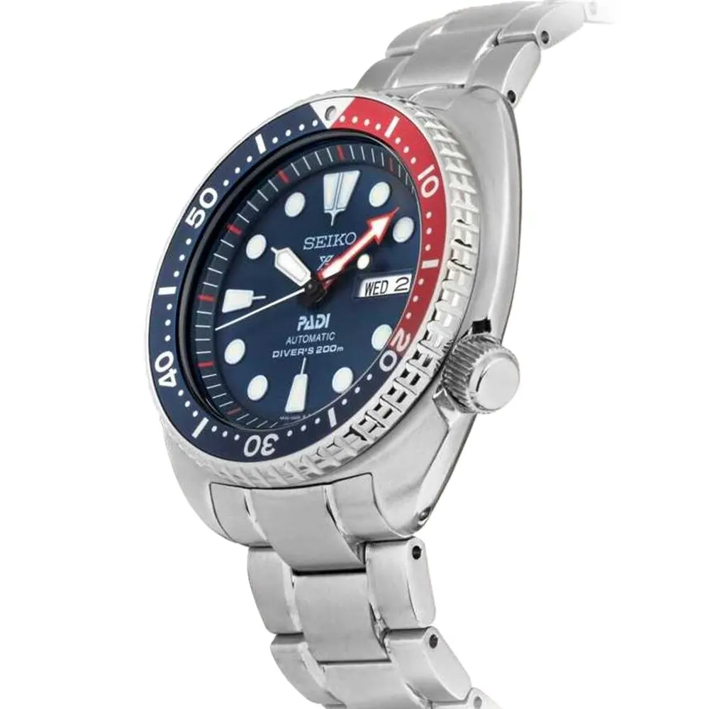 Seiko Prospex Prospex PADI 'Turtle' Dive Bracelet 44mm Mens Watch Blue in Blue, additional product view 3