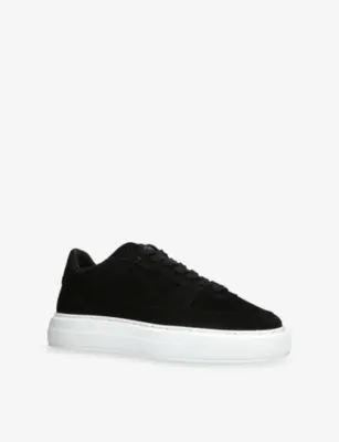CLEENS Court Suede Trainers - EUR 43 / 9 UK MEN in BLACK, additional product view 3