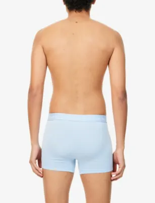 CALVIN KLEIN Icon Pack-Of-Three Relaxed-Fit Stretch-Cotton Trunks detail 3