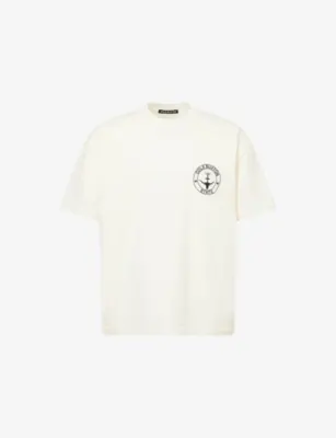 COLE BUXTON Crewneck Logo-Print Cotton T-shirt