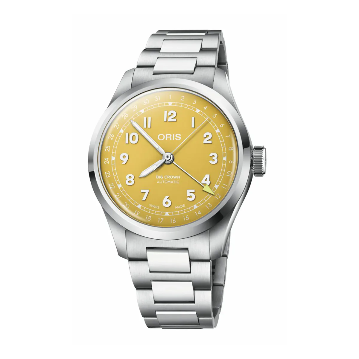 Oris Big Crown Pointer Date 40mm Mens Watch Yellow