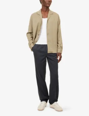 PAIGE Eberton Tapered-Leg Stretch-Cotton Trousers detail 2
