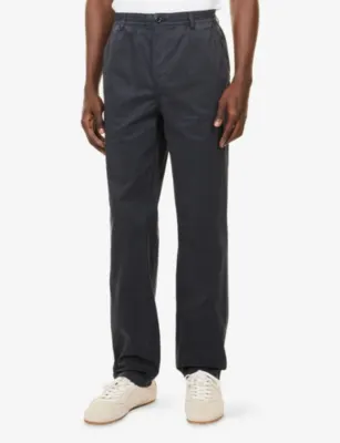 PAIGE Eberton Tapered-Leg Stretch-Cotton Trousers detail 3