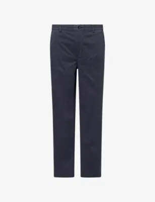 PAIGE Eberton Tapered-Leg Stretch-Cotton Trousers