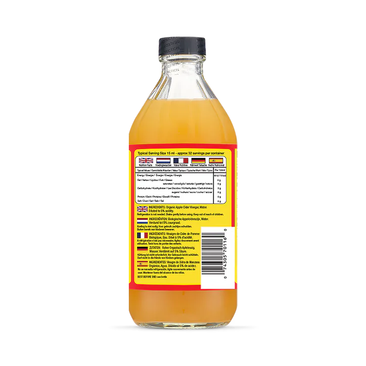 Bragg Organic Apple Cider Vinegar with The Mother 473ml, additional product view 2