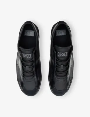 DIESEL S-Slante-D Leather Low-Top Trainers - EUR 44 / 10 UK MEN in H1669, additional product view 2