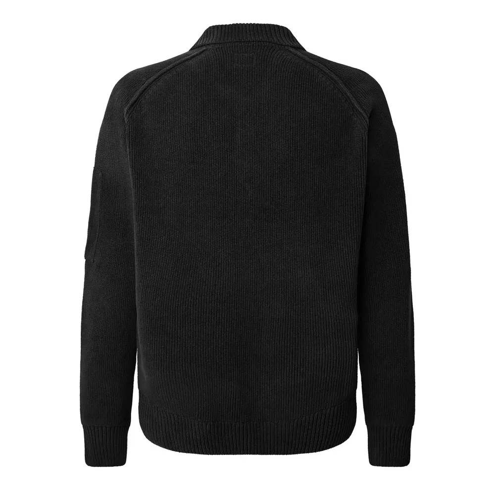 CP Company Men's Cotton Chenille Long-Sleeve Polo Shirt detail 2