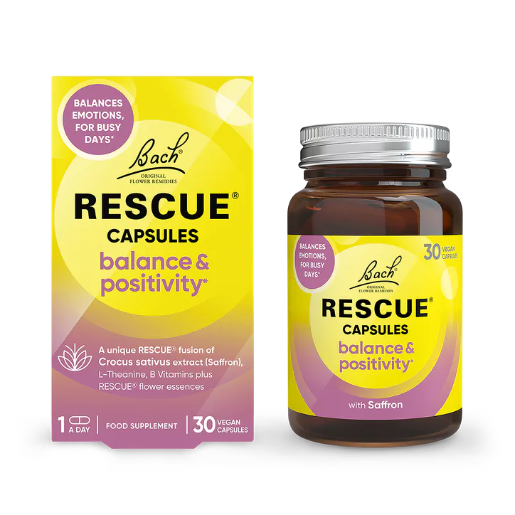Bach Original Flower Remedies Rescue Bach RESCUE Balance & Positivity 30 Vegan Capsules