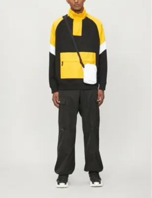HUGO Men Leisure Jersey SWEATSHIRT in Black, additional product view 3