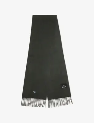 BARBOUR Brand-Patch Wool Scarf
