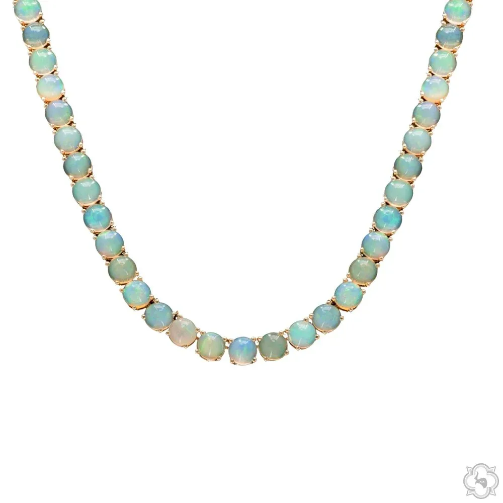DANNY - For Him GEMSTONES Opal Symphony Tennis Chain 70402 in White – Chain