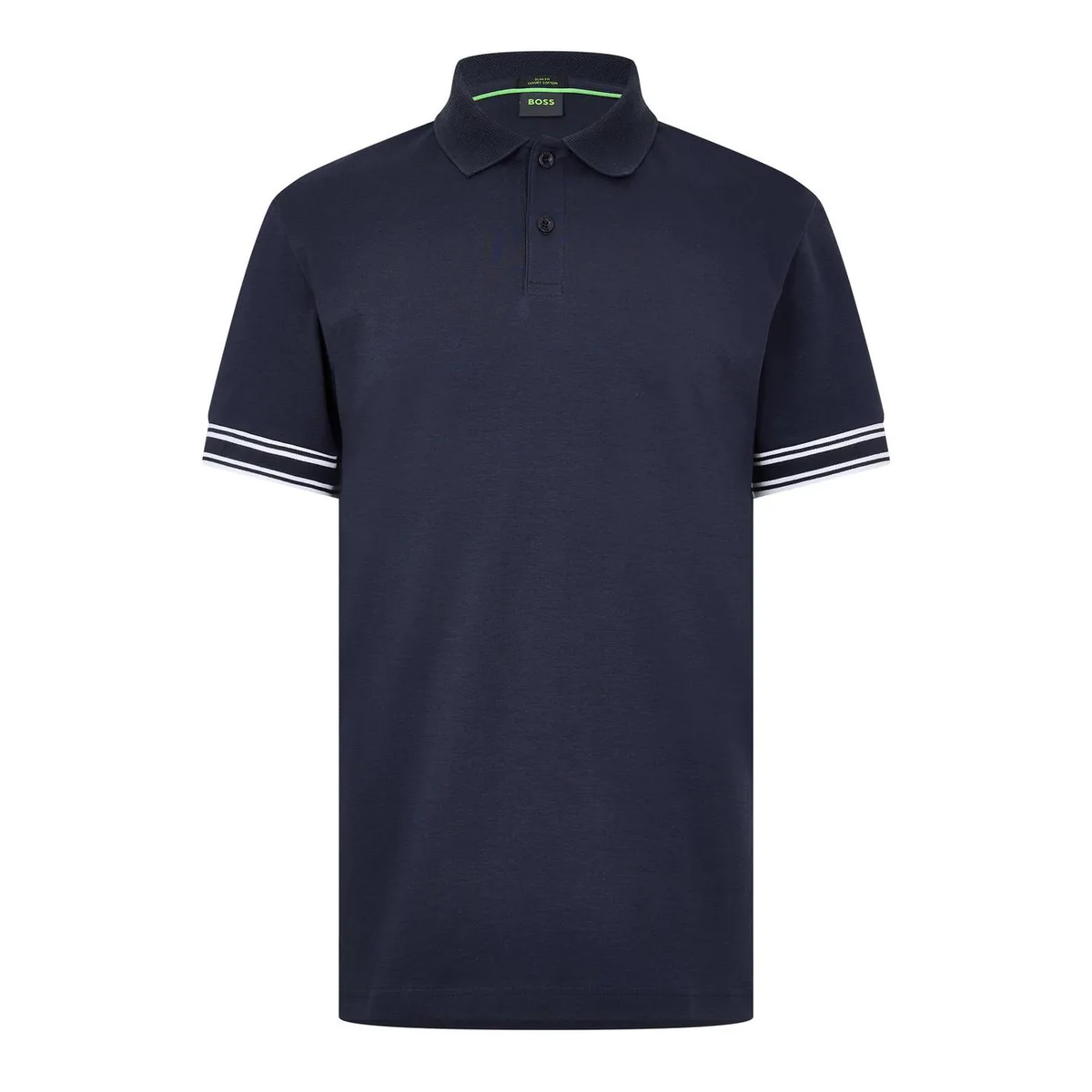 Boss Mens BOSS GREEN Performance Sleek Button-Up Polo Shirt (Zone)