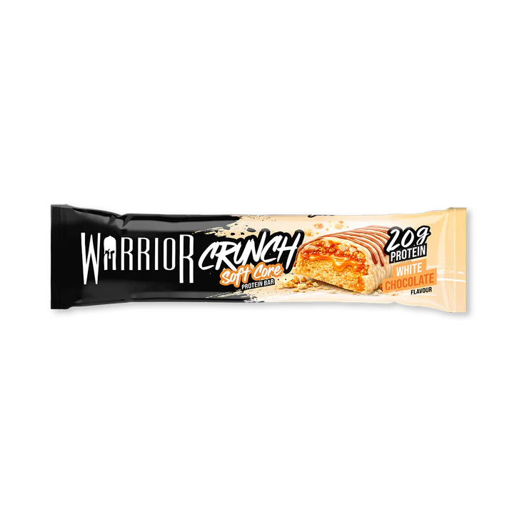Warrior Crunch High Protein Bars White Chocolate Crisp 20g Protein Low Sugar 12 x 64g detail 2