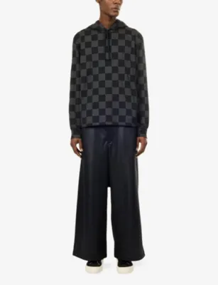 COMME DES GARCONS HOMME PLUS Long Check Woven Hoody detail 3