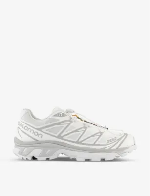 SALOMON XT-6 quick-lace mesh low-top trainers - 3 in WHITE WHITE LUNAR ROCK – Mens | Trainers | Lace up trainers