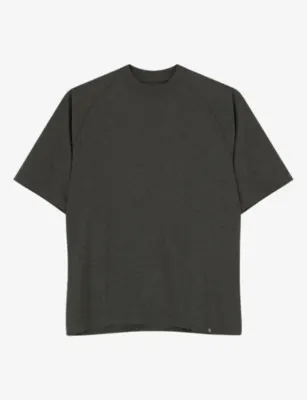 BOGGI MILANO Mélange B Tech Piqué-Cotton T-Shirt in GREEN – Mens | Tops & t-shirts | T-Shirts | Plain T-Shirts