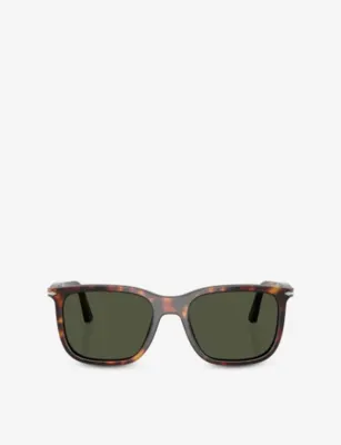 PERSOL PO3357S Rectangle-Frame Acetate Sunglasses