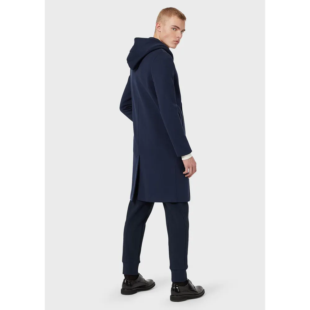 Emporio Armani Men's Weather-Resistant Tailored Fit Trench Coat detail 2