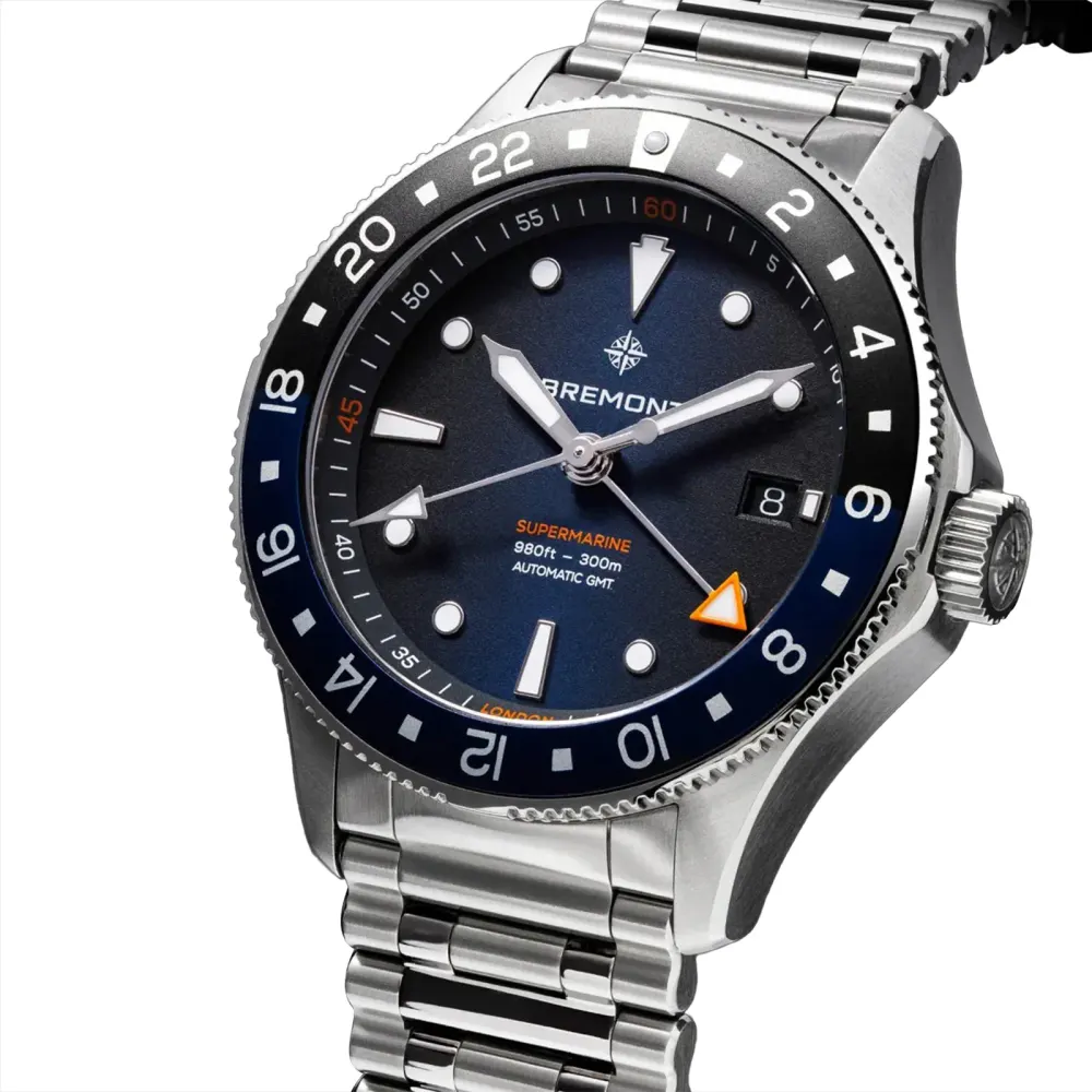 Bremont Supermarine Limited Edition 300M 40mm Mens Watch Green in Blue, additional product view 3