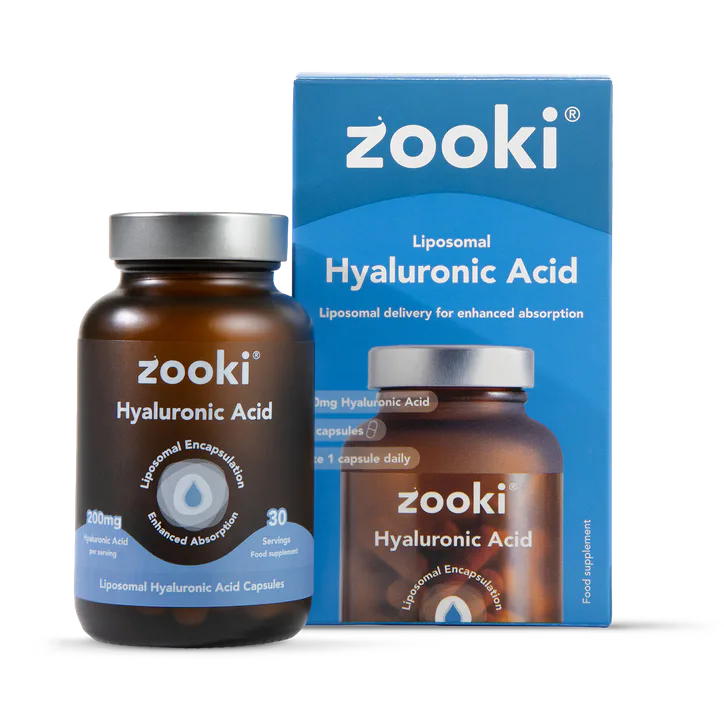 Zooki Liposomal Hyaluronic Acid 200mg Capsules - 30 Day Supply